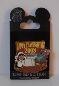 Prendedor Disney DLR Feliz Acción de Gracias 2008 Lilo and Stitch Pin Le1000 - Imagen 1 de 2