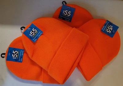 Ярко-оранжевый с манжетами череп крышка для зимней охоты и/или работы на открытом воздухе и т.д. - Изображение 1 из 3