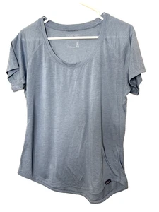Patagonia Women's Capilene Cool Trail Shirt Size L Blue Short Sleeve Womens - Picture 1 of 7