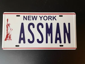 Seinfeld | Cosmo Kramer's Impala | ASSMAN | Replica Prop License Plate - Picture 1 of 1