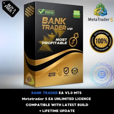 v1.0 Bank Trader EA MT5 Expert Advisor Metatrader 5 Auto Trading Robot unlimited - Image 1 of 4