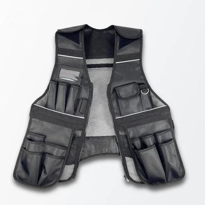 Tool Vest Work Tool Storage Vest Adjustable with Zipper, - Image 1 of 4