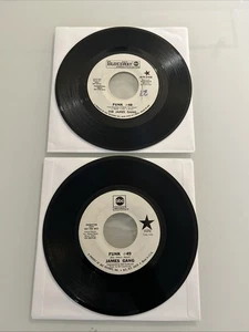 Lot (2) JAMES GANG Funk #49 /Thanks Funk#48/Collage White Label Promo 45 RPM - Picture 1 of 12