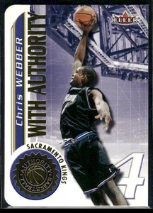 2000-01 Fleer Authority #4 WA Chris Webber With Authority 299 - Bild 1 von 2