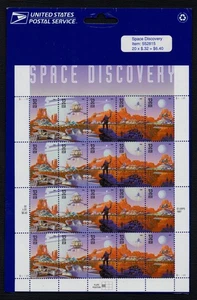US STAMP SHEET: Scott 3238 - 3241 "SPACE DISCOVERY" Pane of 20 MNH 1998 - Picture 1 of 1