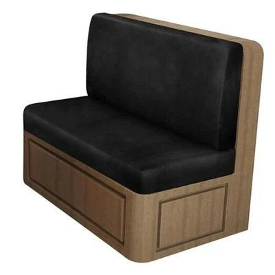 Juego de 1 fundas de cojín de comedor de cuero para autocaravana, cojín elástico para cámper negro 01 Foto 1 de 4