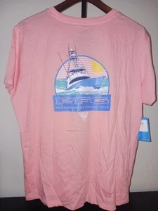 Columbia Damen Pfg T-Shirt 100% Baumwolle Boot Design Rosa Koralle Sorbet (E) - Bild 1 von 2
