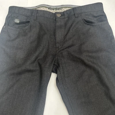 Vestido Robert Graham Para Hombres Ajustado Jim Talla 35 Gris Pantalones Lana Negocios Informal Foto 1 de 4