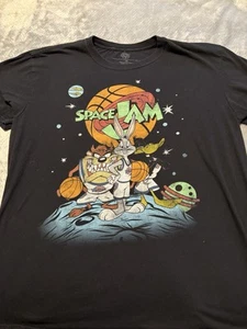Camiseta Space Jam Looney Tunes Talla XL Negra Bugs Bunny TuneSquad Ball - Imagen 1 de 8