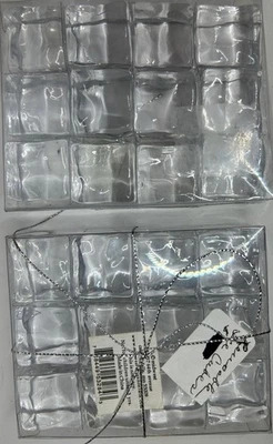 Acrylic Bar ware Faux Ice Cubes Reusable Drink Novelty Accessory Set Of 2 - Image 1 of 4