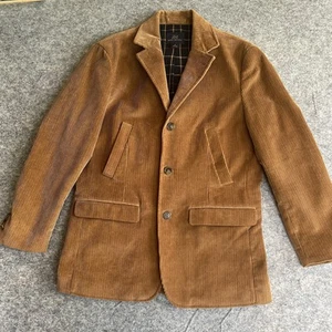 Brooks Brothers Jacket Mens Medium Brown Corduroy Blazer Dapper Gentleman Coat - Picture 1 of 13
