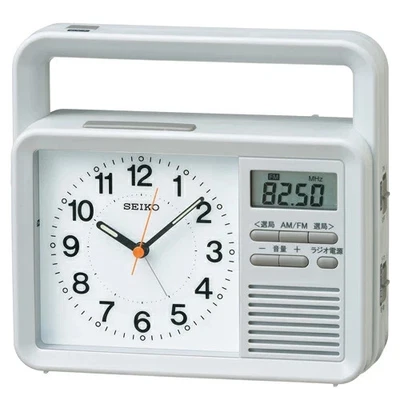 SEIKO KR885N Multi Function Disaster Prevention Alarm Clock analog - Image 1 of 4
