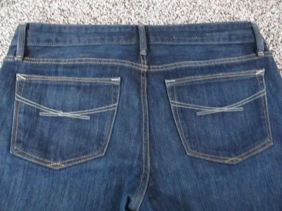 Gap 1969 Real Straight Jeans Womens 10 Dark Wash Blue Stretch Denim 33x29 - Image 1 of 4