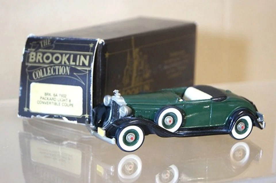 Brooklin Modelli Brk 6A 1932 Packard Luce 8 Coupé Cabriolet Roadster GREEN1 Mq- - Immagine 1 di 1