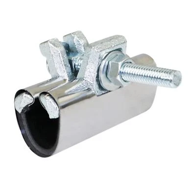 HIGHCRAFT 1 in. x 3 in. Long 1-Bolt IPS Pipe Repair Clamp, Stainless Steel