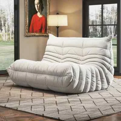 Sofá perezoso Loveseat Caterpillar cama tatami bolsa de frijoles silla sofá de piso Chesterfield Foto 1 de 4