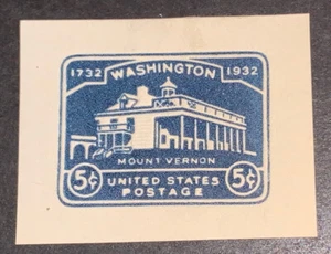 Travelstamps: US Stamps Cut Square Scott #U528 Mount Vernon Mint Hinged - Picture 1 of 5