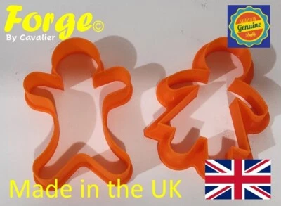 Set Mit 2 Lebkuchenmann Damen Cookie Cutters 80mm Viele Farben - Bild 1 von 4