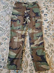 Kleine lange US ARMY Military Hot Weather Woodland Camouflage Cargohose Hose - Bild 1 von 5
