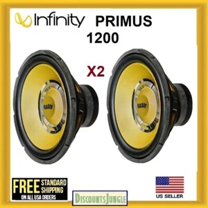 2x Infinity PRIMUS 1200 12" Inch 2400W High Performance Car Subwoofers sub - Picture 1 of 6