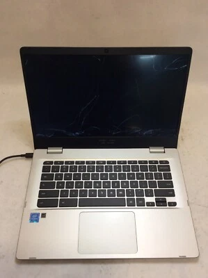 Asus Chromebook C424M Laptop 14" Intel Celeron RUINED SCREEN -PP - Image 1 of 4