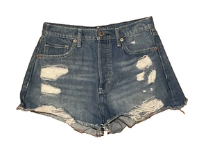 Arizona Jean High Rise Distressed Cutoff Jean Shorts - Size 9 - Picture 1 of 3