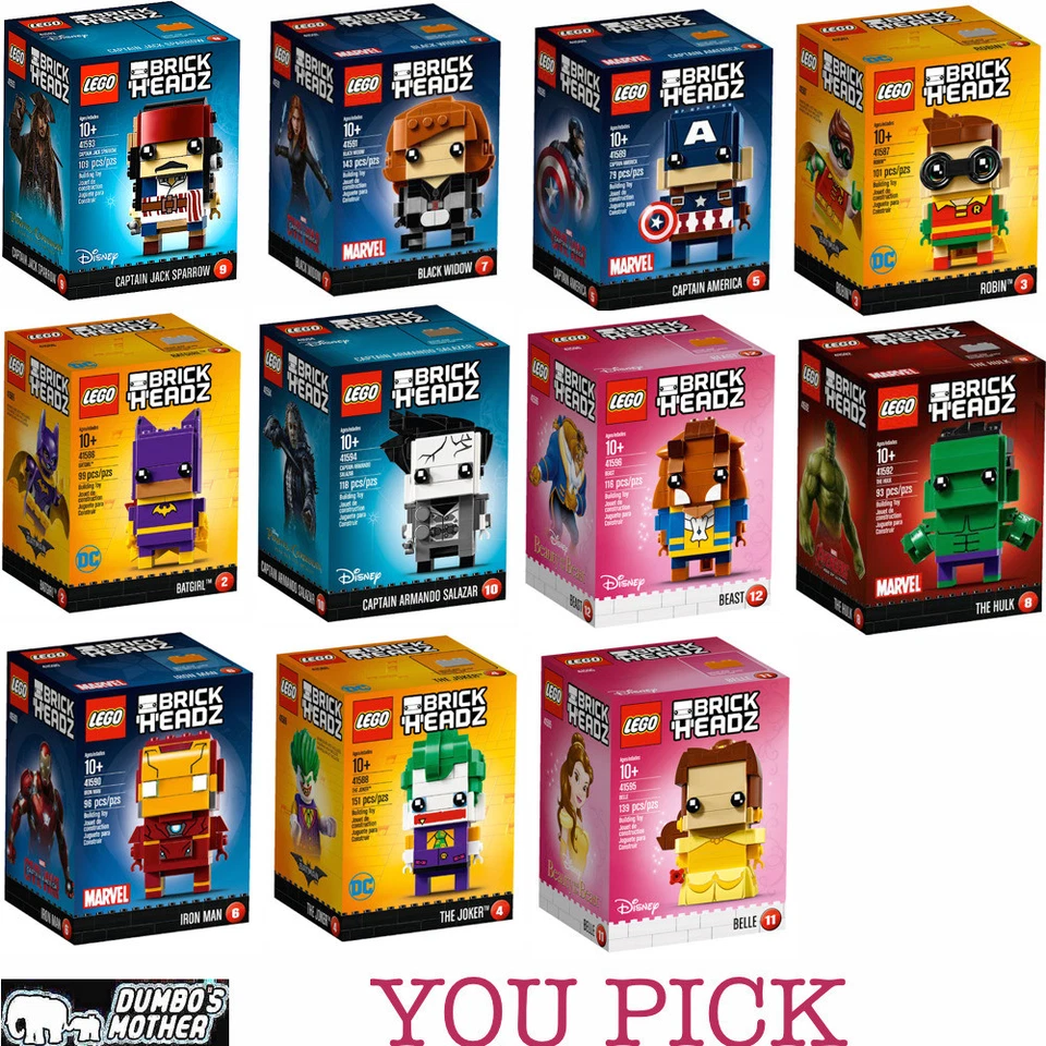 Lego Brickheadz Capitán Salazar Bestia Marvel Superhéroes DC Comics Disney Foto 1 de 1