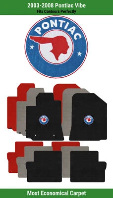 Alfombrillas delanteras y traseras Lloyd Velourtex para Pontiac Vibe '03-08 con Pontiac Chief Foto 1 de 4