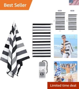 Lightweight Sand-Free Beach Towel - 30x60 Microfiber Storage Pouch Included - Picture 1 of 10