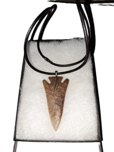 Collana punta di freccia 21" con cordino in vera pelle, lago perduto Pierson Chert-confezione regalo - Foto 1 di 1