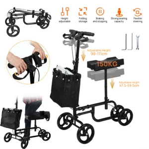 Knee Walker Scooter Mobility Alternative Crutches Wheelchair with Basket - Picture 1 of 14
