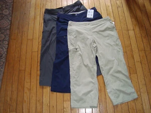 LOT OF 3 L.L. BEAN LADIES COMFORT TRAIL CROP NYLON PANTS SIZE 8 BNWT@$179.85 - Picture 1 of 24