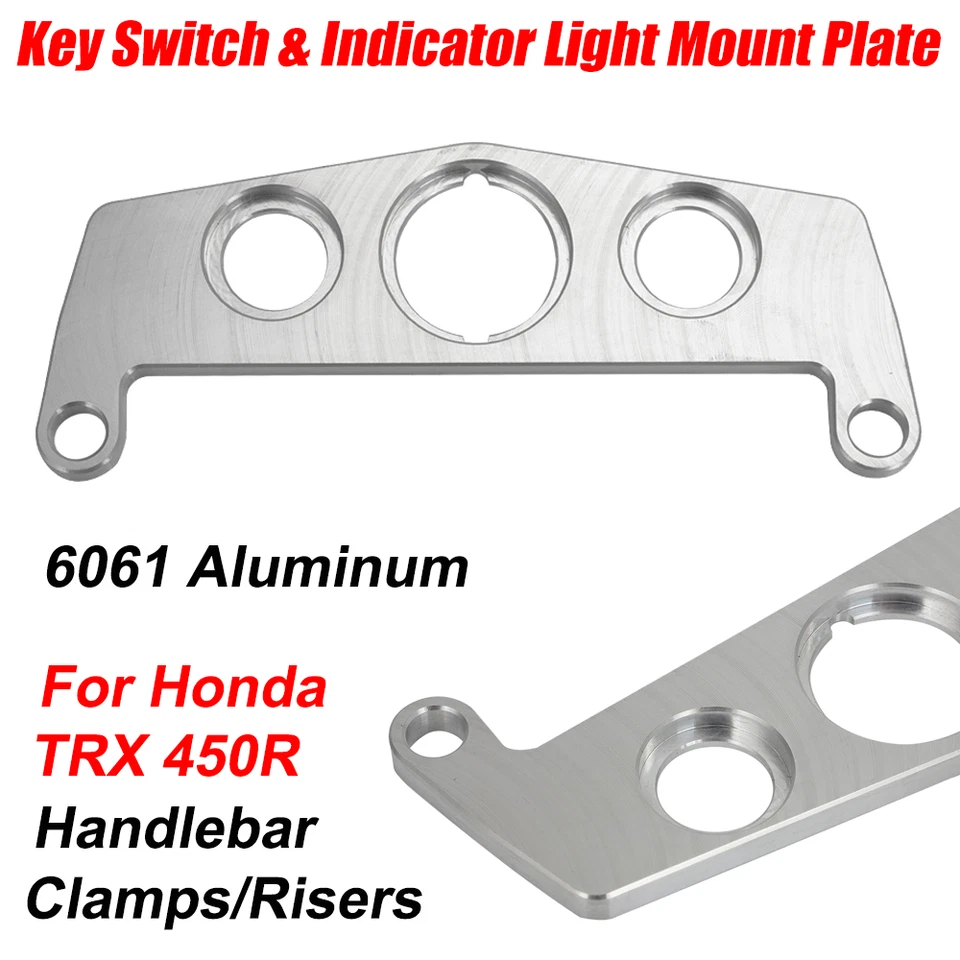 Abrazaderas de manillar cónicas para Honda TRX450R Pro interruptor de llave y montaje de luz indicadora Foto 1 de 4