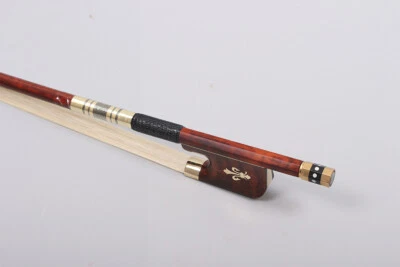 Cello Bow 4/4 Size Snakewood with Snakewood Frog Natural Horsehair Well Balanced - Image 1 of 4