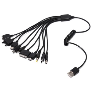 Chargeur de câble de charge universel 10 en 1 multifonction pour téléphone portable USB J_SH - Photo 1 sur 9