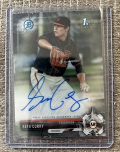 2017 Bowman Chrome Seth Corry San Francisco Giants Auto