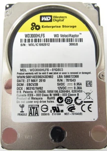 WD3000HLFS-01G6U3 WD 300GB SATA 10K 3GBps 3.5" 10000 RPM Hard Drive TESTED!! - Picture 1 of 2