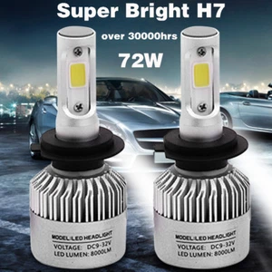 2pcs 9-32V 72W COB H7-S2 8000LM LED Car Headlight Fog Light Lamp Bulb 6500K Hot - Bild 1 von 6