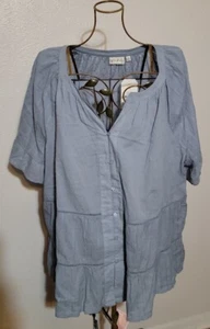 Wonderly Textured Cotton Blouse ~ Sz 4X - Picture 1 of 3