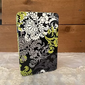 Vera Bradley Collectible Tin 2010 Rectangle Hinge Flip Top ~8x5x2.75” Recipe - Picture 1 of 5