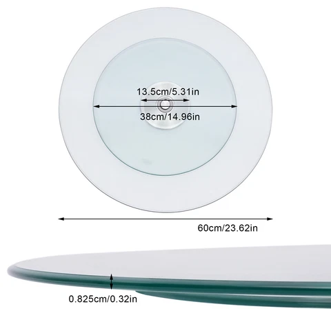 60/70/80cm Round Rotating Tray for Dining Table/Coffee Table/Restaurant Table Cover