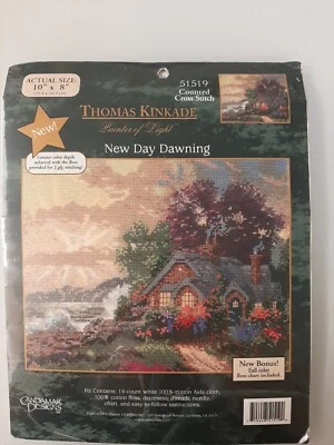 Thomas Kinkade cross stitch kit #51519 Candamar Designs New Day Dawning 2004 - Image 1 of 4