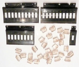 ROCK-OLA 442 JUKEBOX part: COMPLETE SET OF 29 cleanable BUTTONS & FACEPLATES - Picture 1 of 11