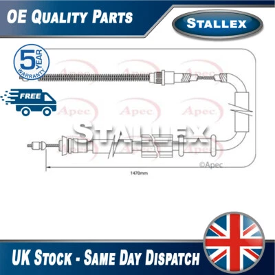 Se adapta al cable de freno de mano trasero derecho Fiat Punto 1994-2000 Stallex 7747331 Foto 1 de 2