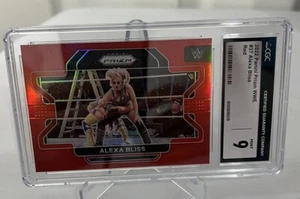 2022 Panini Prizm Wwe Alexa Bliss #37 Red 91/299 Cgc 9 Pop 1 - Picture 1 of 9
