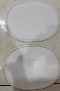 2 PIEZAS Cubierta de tapa blanca francesa ovalada Corningware F-2-PC para hornear 2,5 qt/1,5qt - Imagen 1 de 2