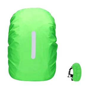 Waterproof Reflective Backpack Cover – Hiking & Cycling Rain Cover (Green) - Picture 1 of 6