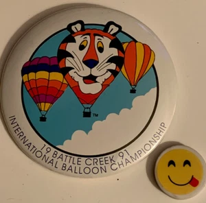 1991 INTERNATIONAL BALLOON CHAMPIONSHIP BATTLE CREEK BALLOON PIN ❤️ - Picture 1 of 4