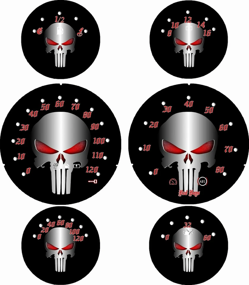 Harley Davidson ST Glide, FLTRX Road Glide Faceplate 2005-2013 HD Punisher  Foto 1 de 1