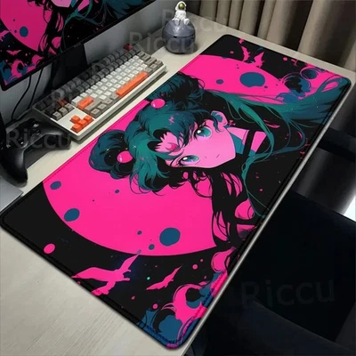 Sailor Moon Anime Keyboard Desk Mat Large Mouse Mat Locked Edge 60cm x 30cm - Image 1 of 4